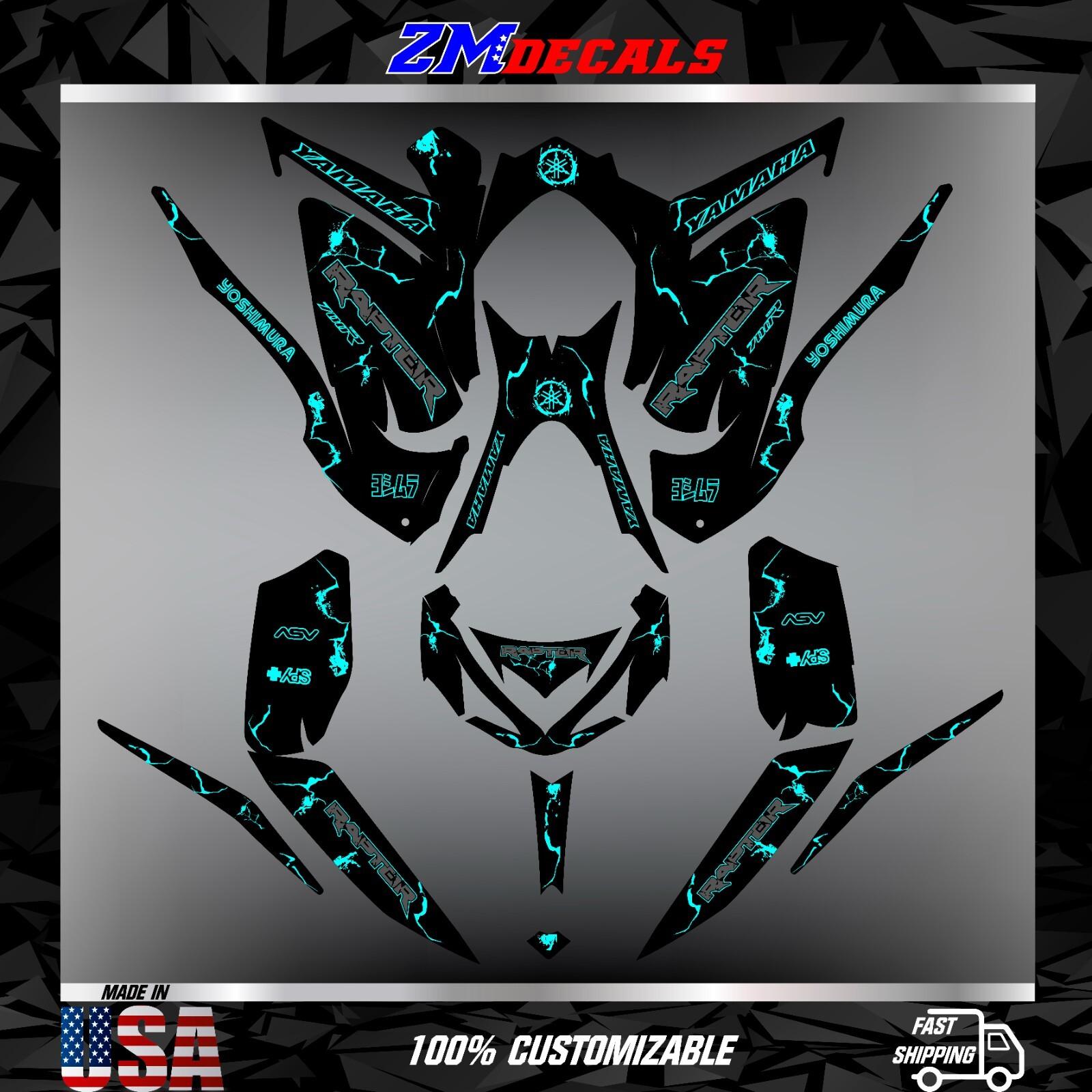Yamaha Raptor 700 700R graphics kit 2013 2014 2017 to 2025 decals stickers atv