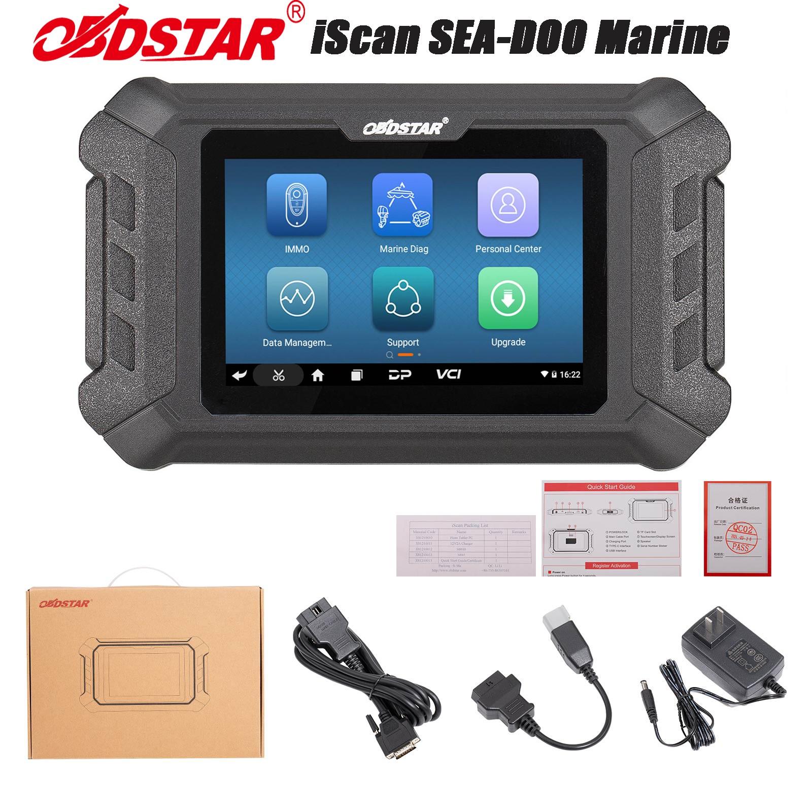 OBDSTAR iScan SEA-DOO Marine Diagnostic Tool for BRP SEA-DOO Multi-languages