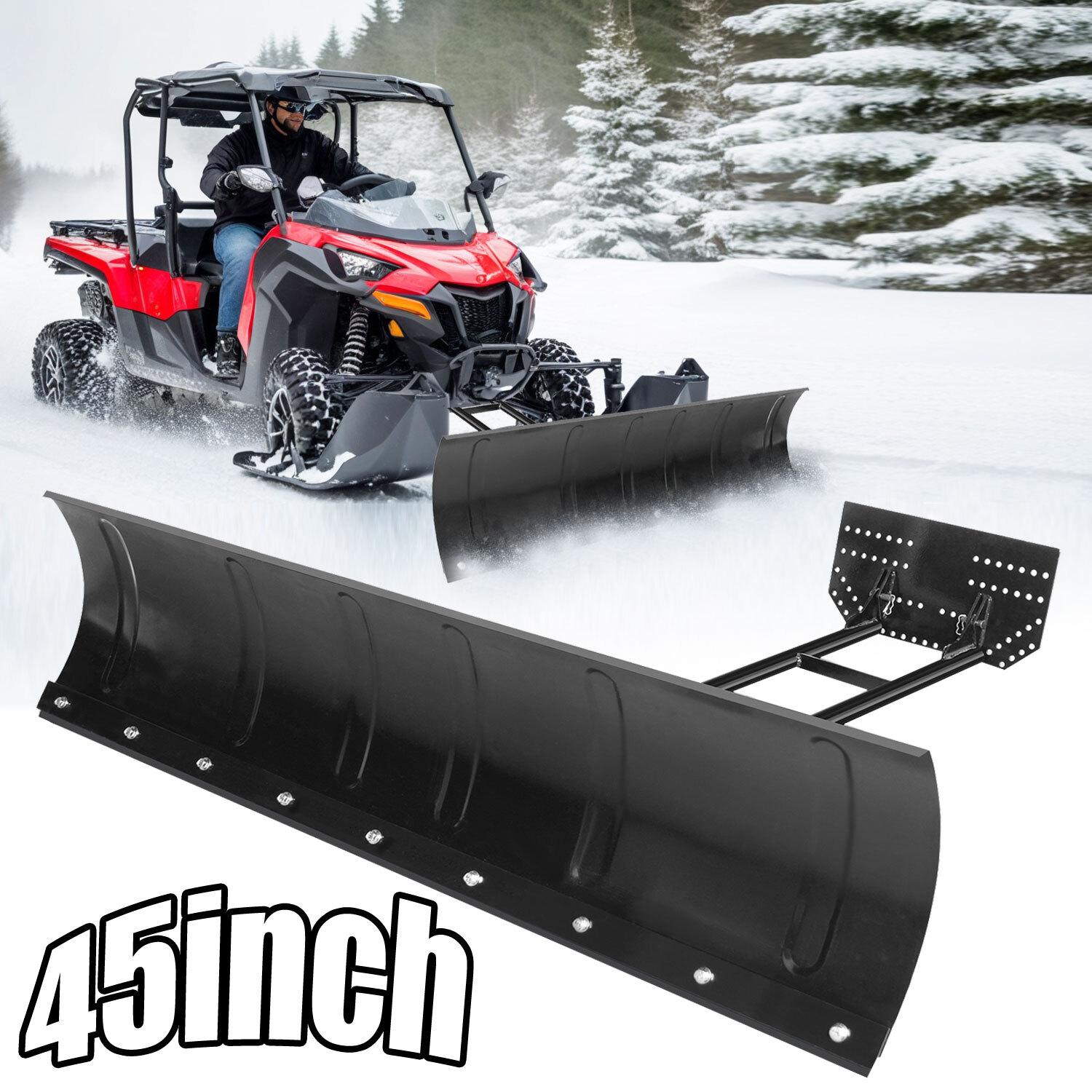 Polaris XPEDITION UTV SXS Snow Plow Kit 45″ Steel Blade Universal Mount Package
