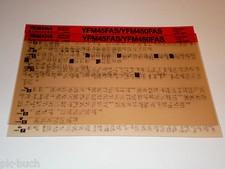 Microfich Workshop Manual Yamaha Quad YFM 45 FAS / YFM 450 FAS Stand 06/2003