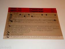 Yamaha Quad YFM 400 Fwap Stand 07/2001 Workshop Manual Microfiche