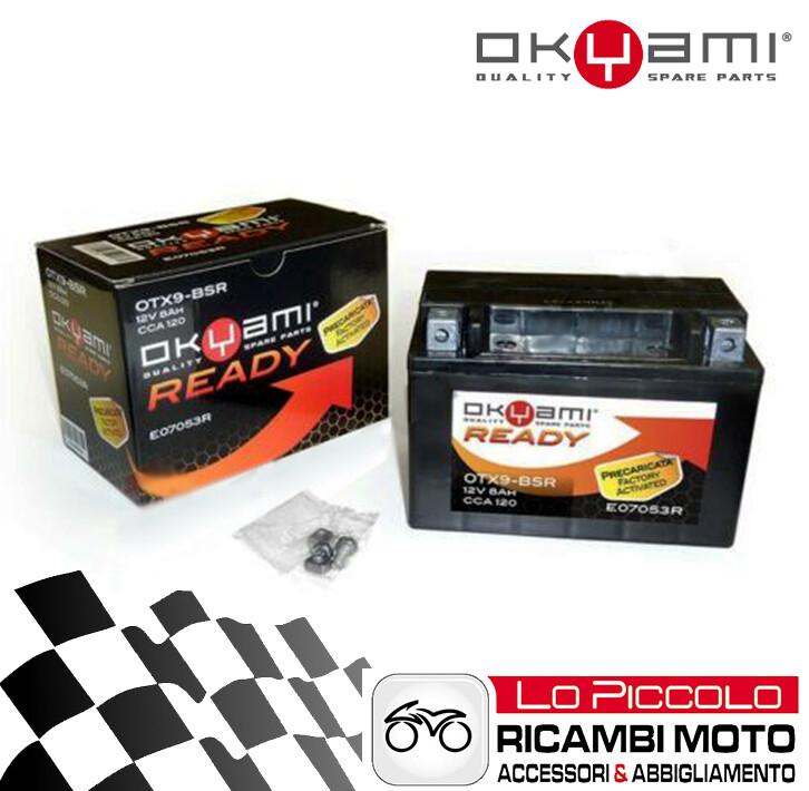 SYM HD Evo 200 2010 2011 2012 2013 MOTORCYCLE BATTERY OKYAMI AGM YTX9-BS PRECHARGED