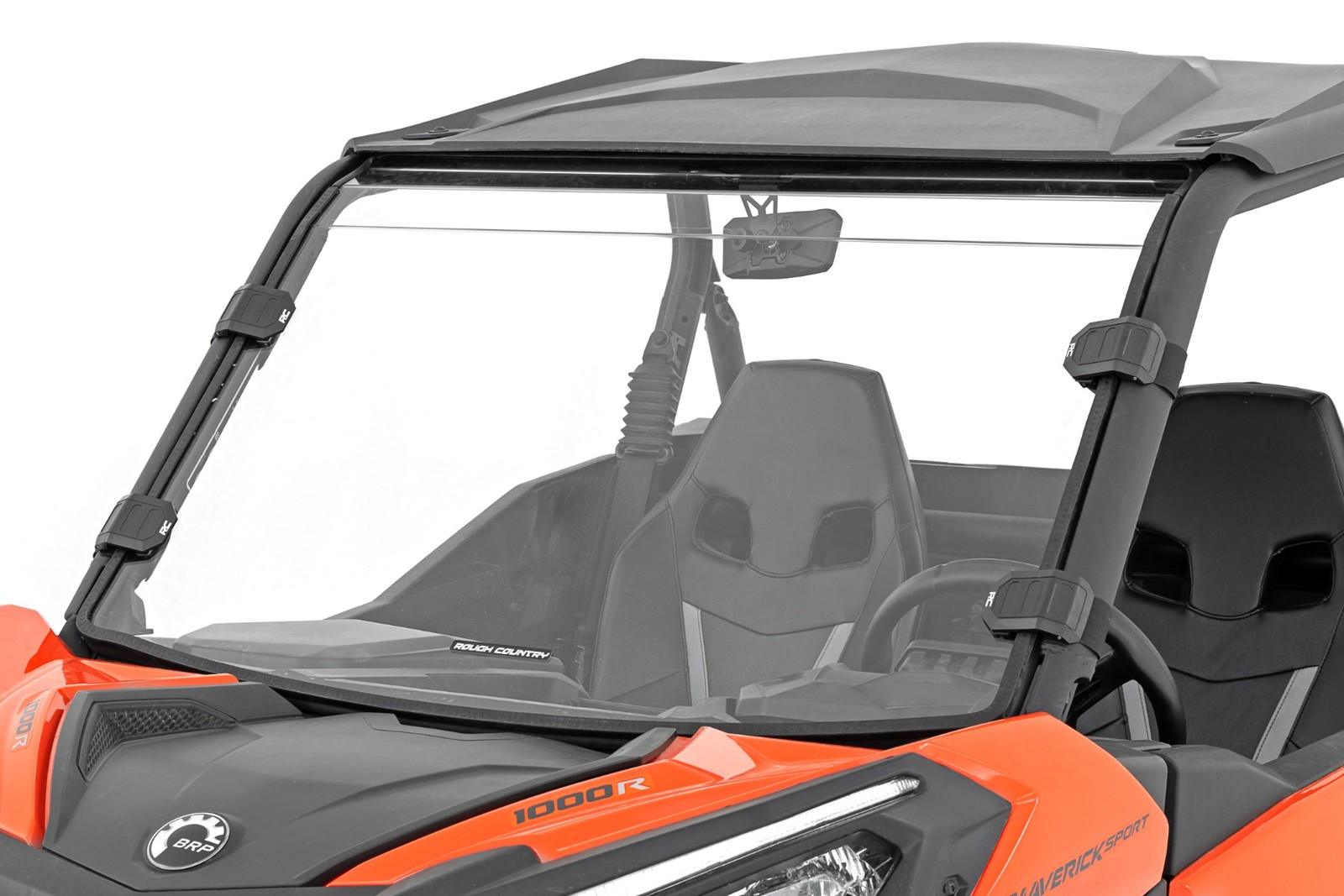 Rough Country Full Front Windshield for Can-Am Maverick Sport – 98101930
