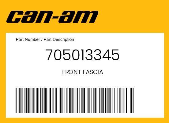 Can-Am Genuine Front Fascia – 705013345