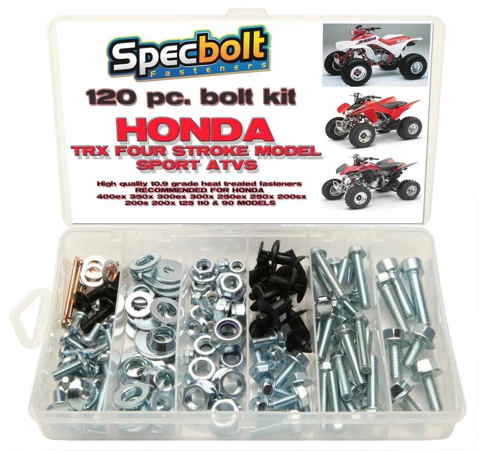 BOLT KIT FITS Honda Quad 400EX Bolt kit 250EX 250X TRX90 ATV fender engine frame