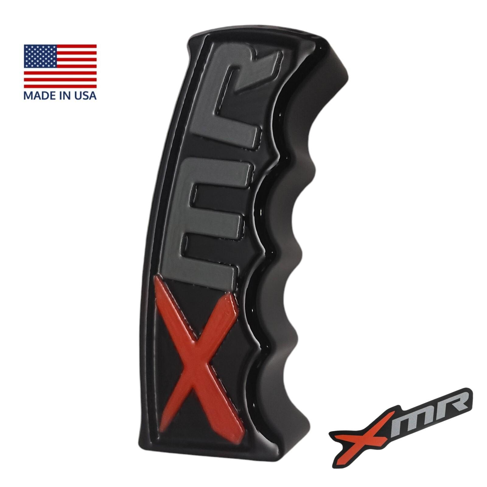 Can Am XMR Shifter Black Red Gray Polymer 4″ Shift Knob