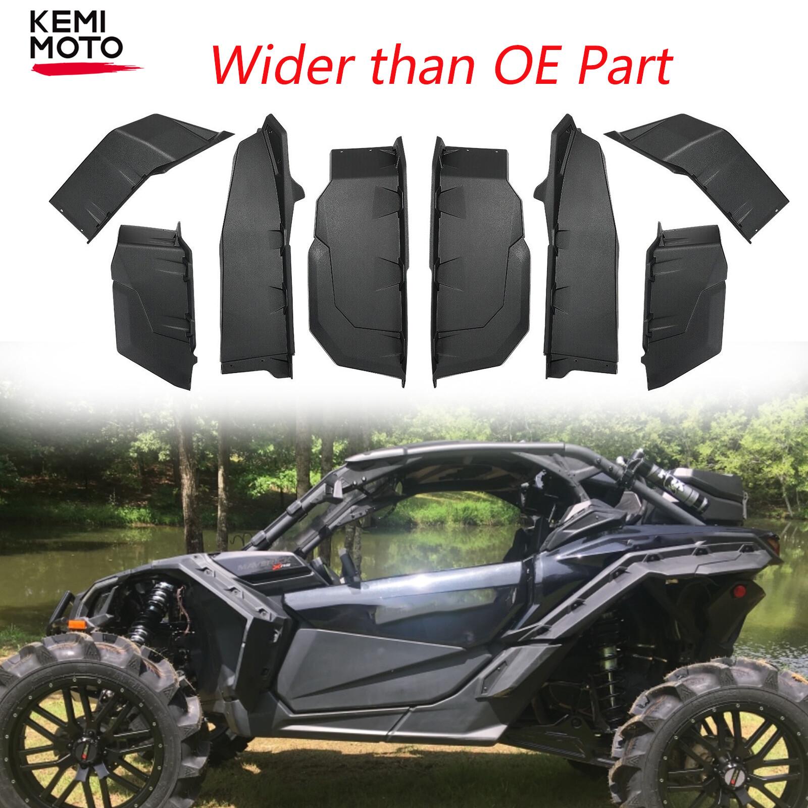 XXL Wider Extended Fender Flares Mud For Can-Am Maverick X3 Turbo R 2017-2025