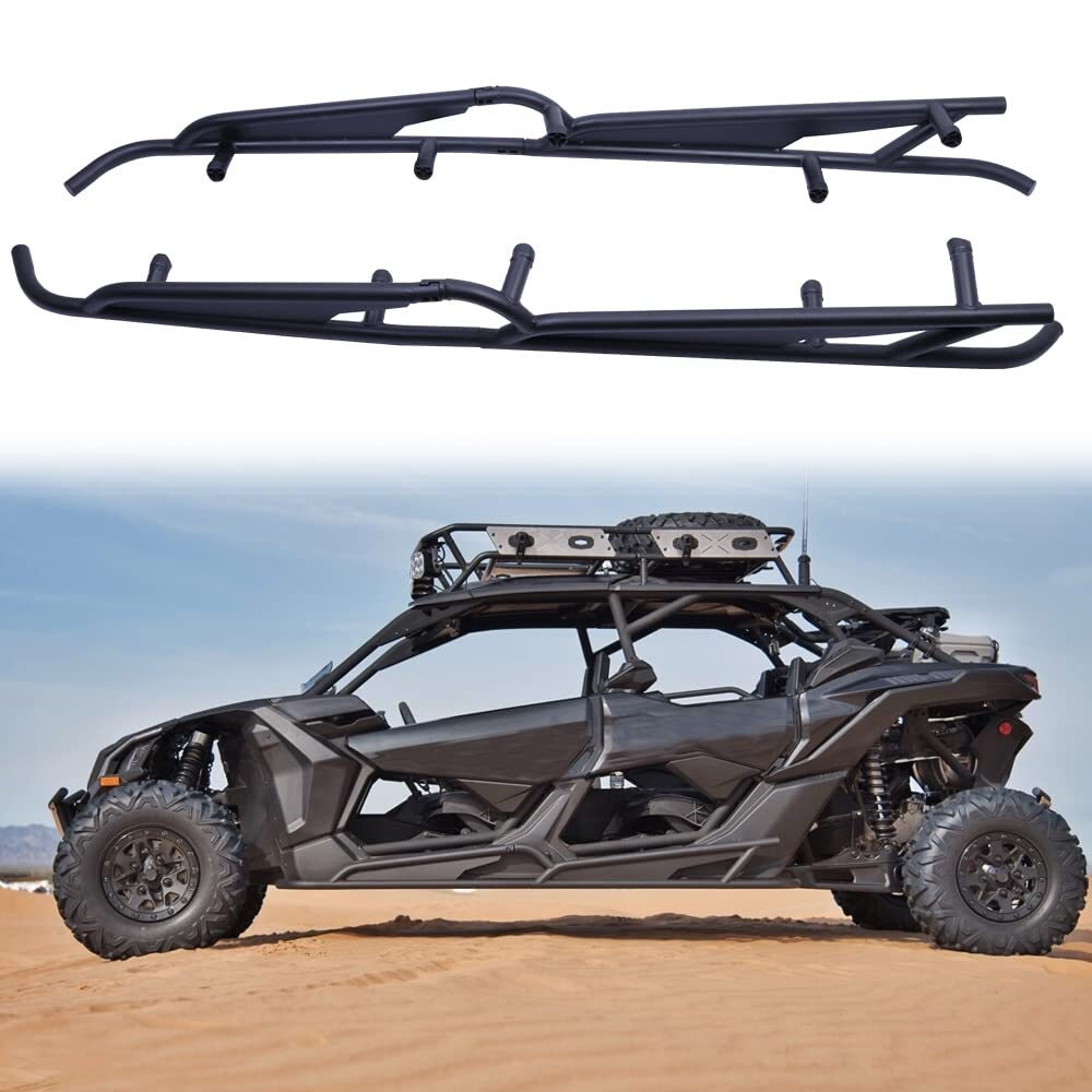 Nerf Bars Rock Sliders for 2017-2024 Can-Am Maverick X3 Max – 4 Seater 715003888