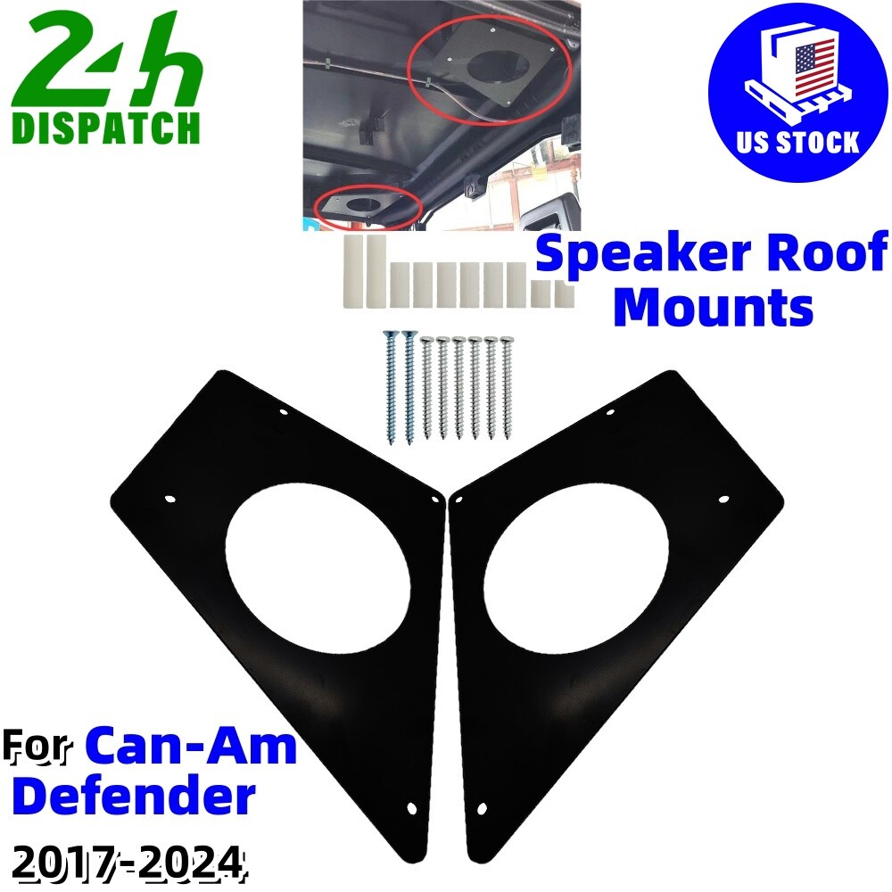 For Can Am Steel Speaker Roof Mounts-Fits most 6.5 Inch SPEAKERS Defender 17-24