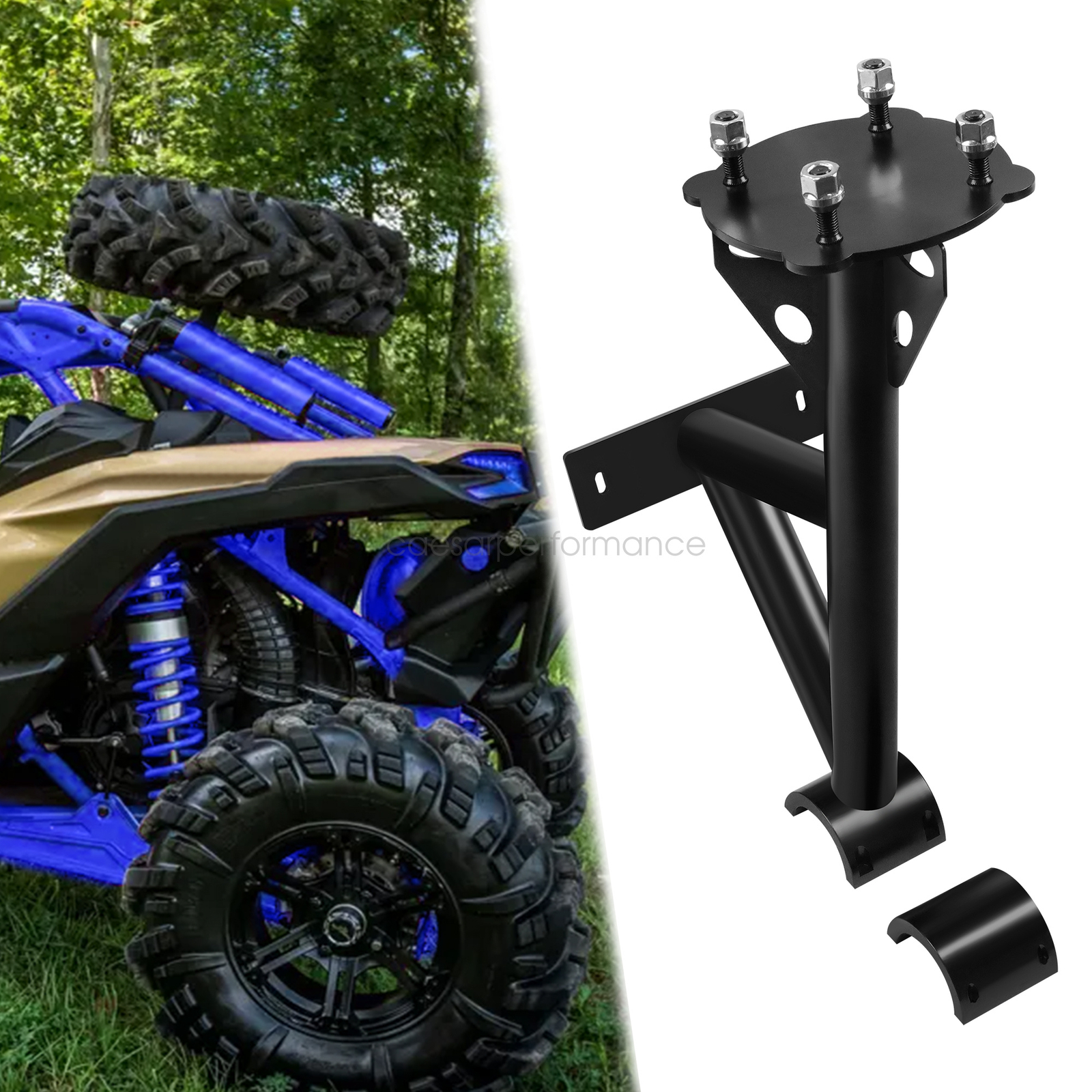 Fits Can Am Maverick X3 / X3 Max /Turbo/R UTV Spare Tire Carrier Mount 2017-2022