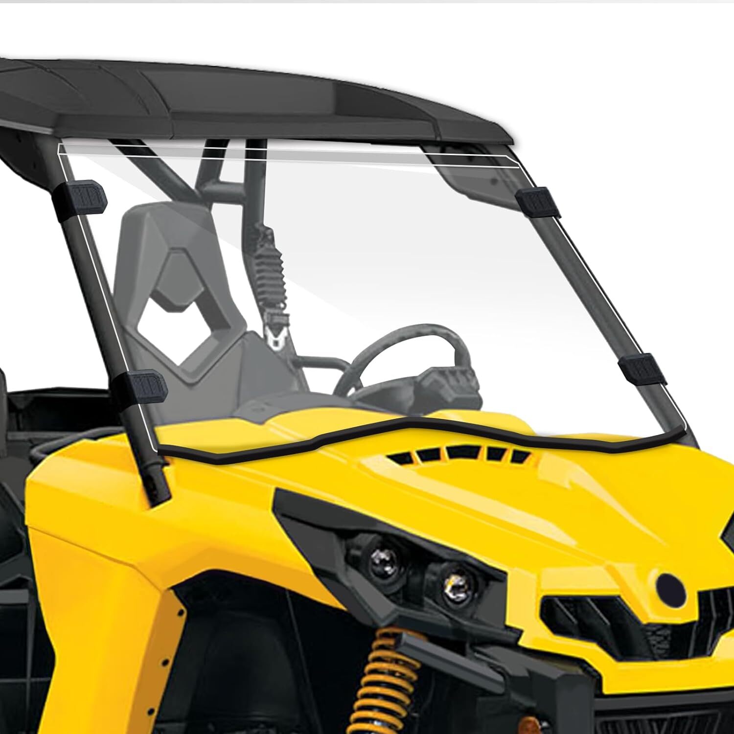 Full Front Windshield Scratch Resistant For 2011-2020 Can Am Commander 800/1000