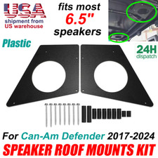 For 2017 – 2024 Can Am Defender Speaker Roof Mounts – Fits most 6.5″ Speakers
