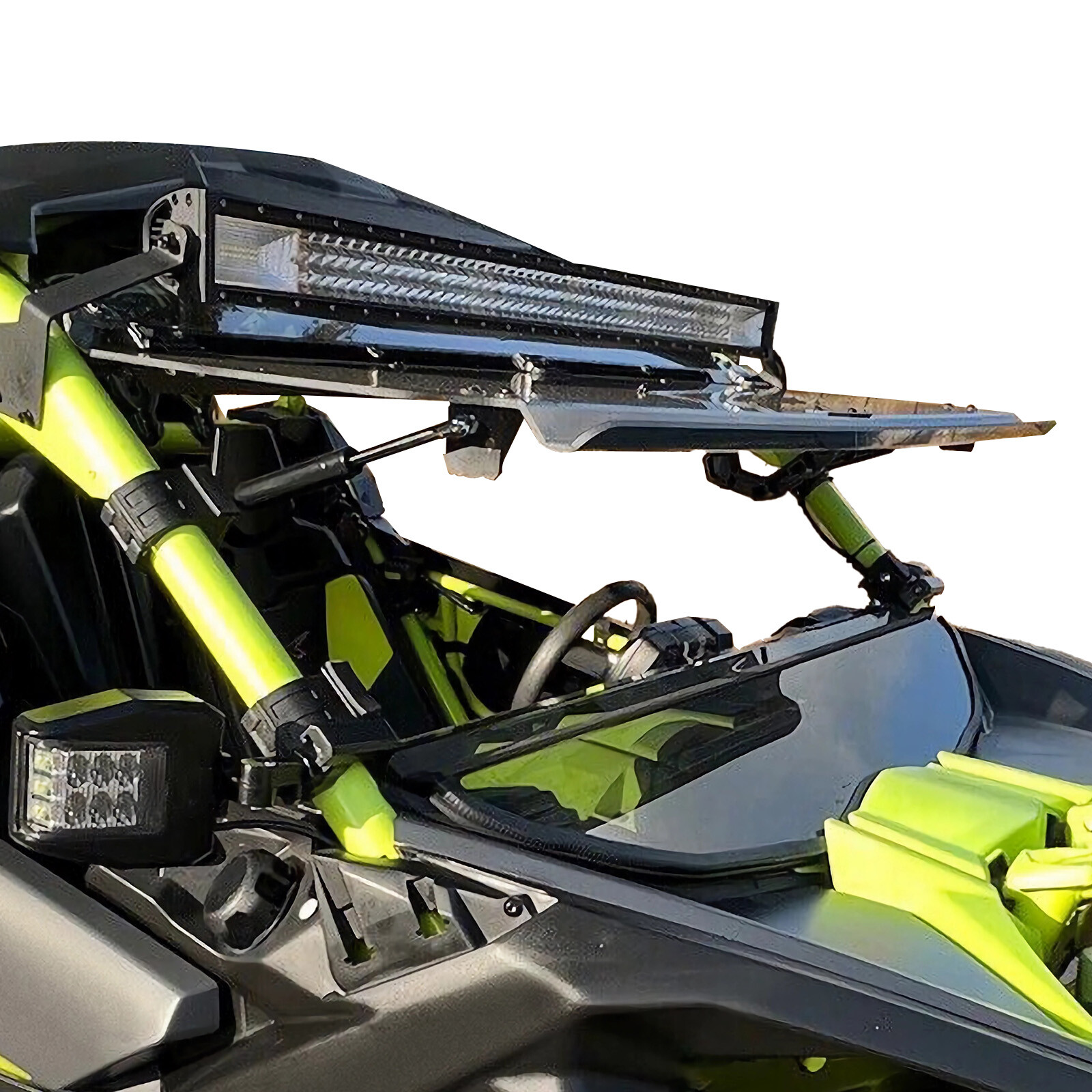 2-IN-1 Flip Smoked Windshield for Can-Am Maverick X3 (64″/ 72″) 2017-2025