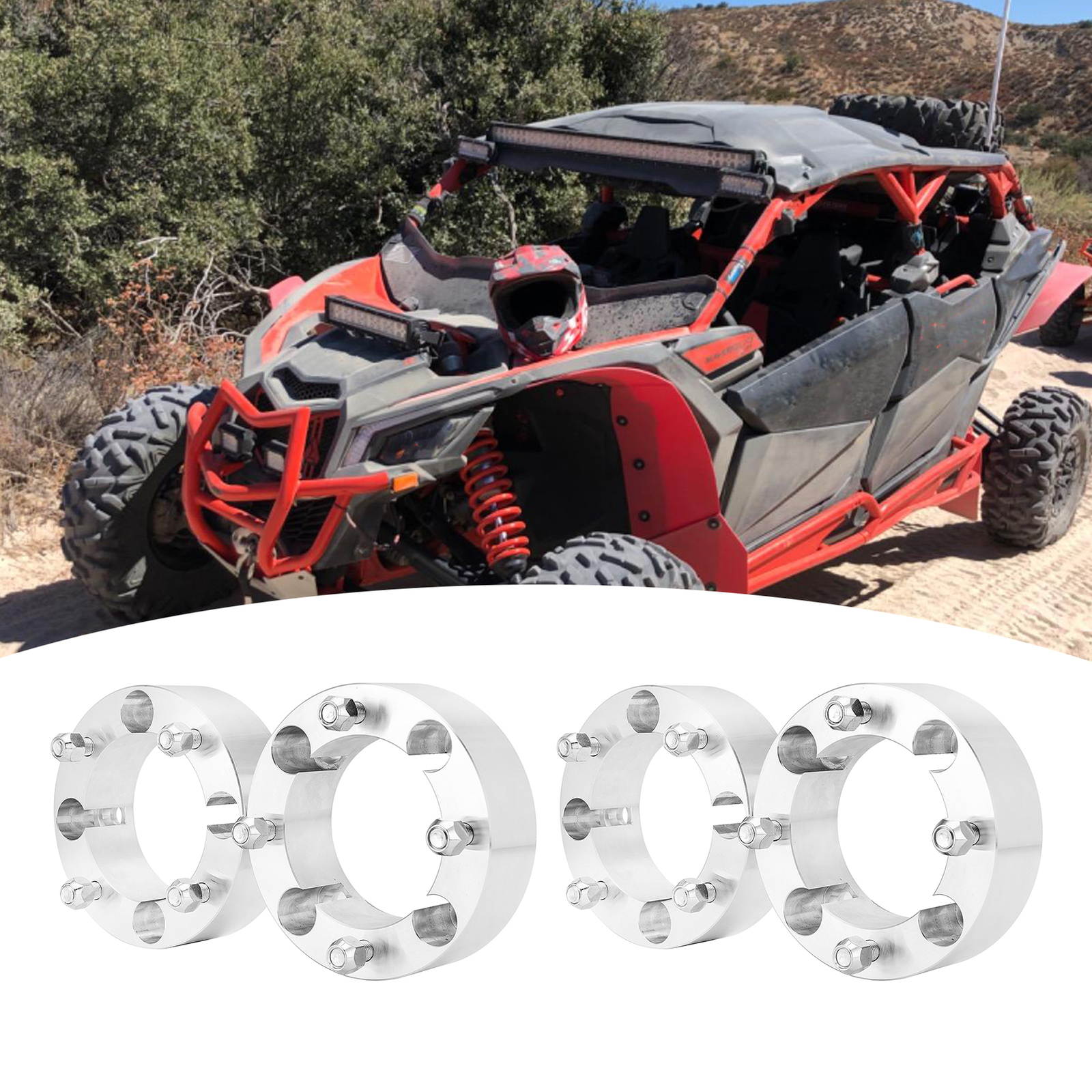 4PCS 2.0″ 4×137 110mm Wheel Spacers For Can-Am Maverick X3 / Max 2017-2025