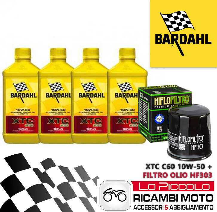 2005 Yamaha YFM Bruin 2WD 350 CUTTING KIT 4LT BARDAHL XTC C60 10W50 + FILTER