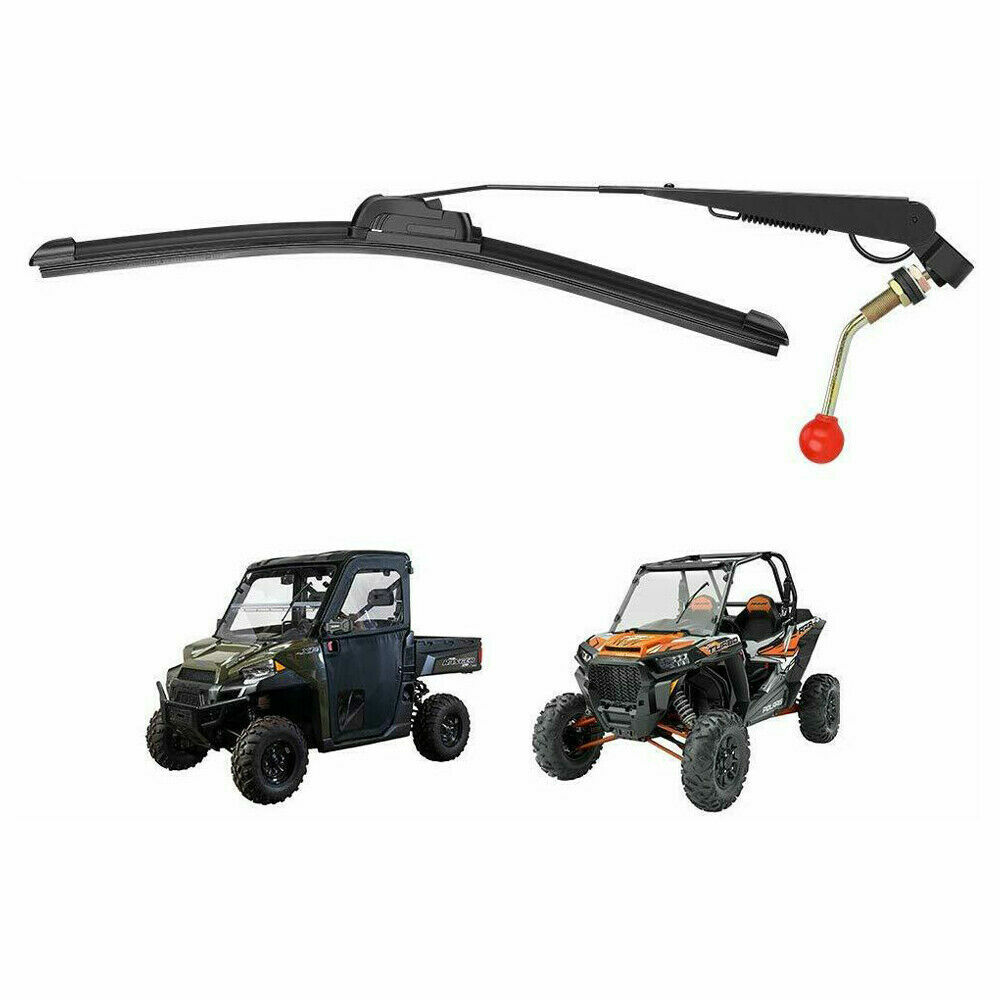 Universal UTV Manual Windshield Wiper For Can Am X3 Honda Kawasaki Teryx Polaris