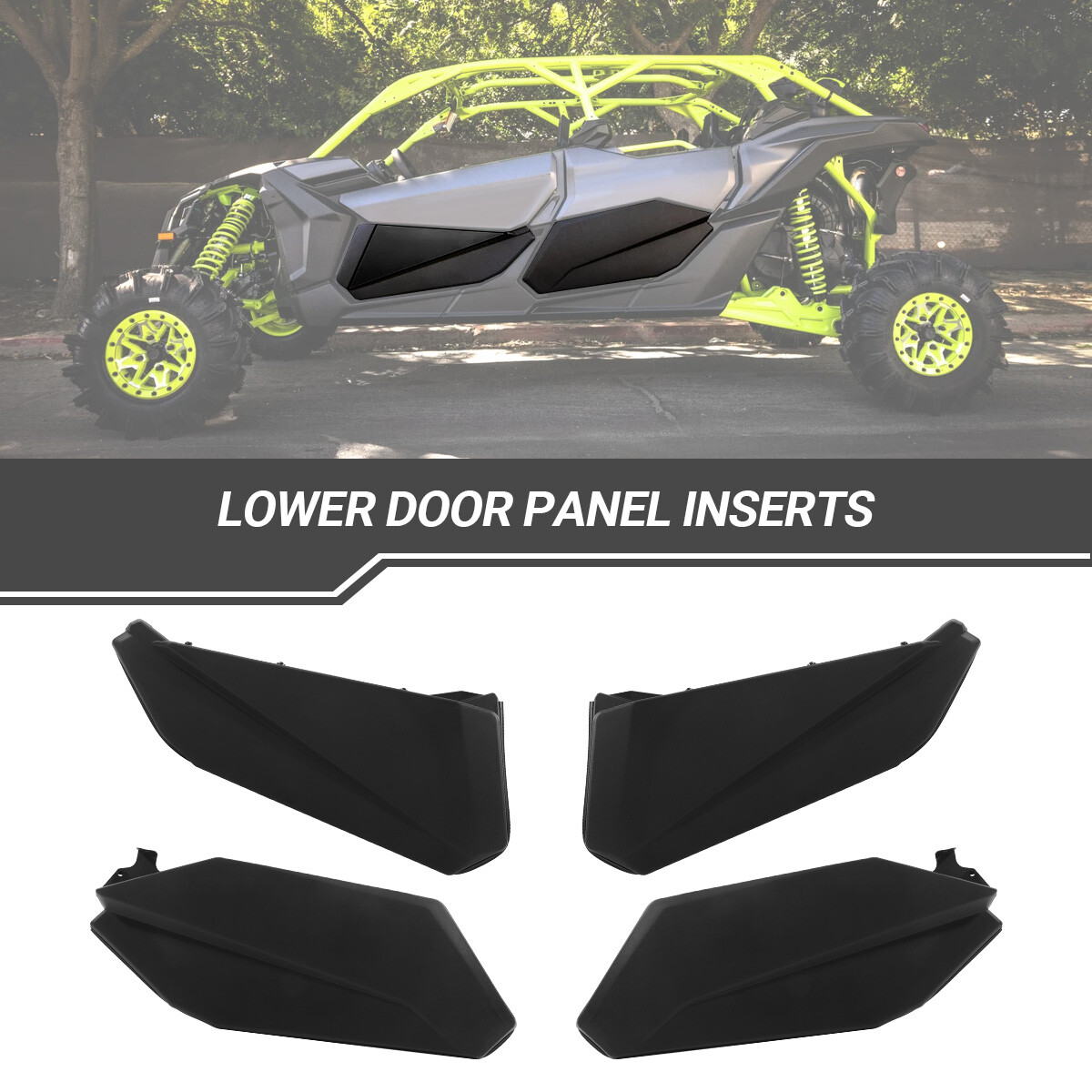 Lower Door Panels Inserts For Can Am Maverick X3 Max / R Turbo 2017-2025 4 Doors