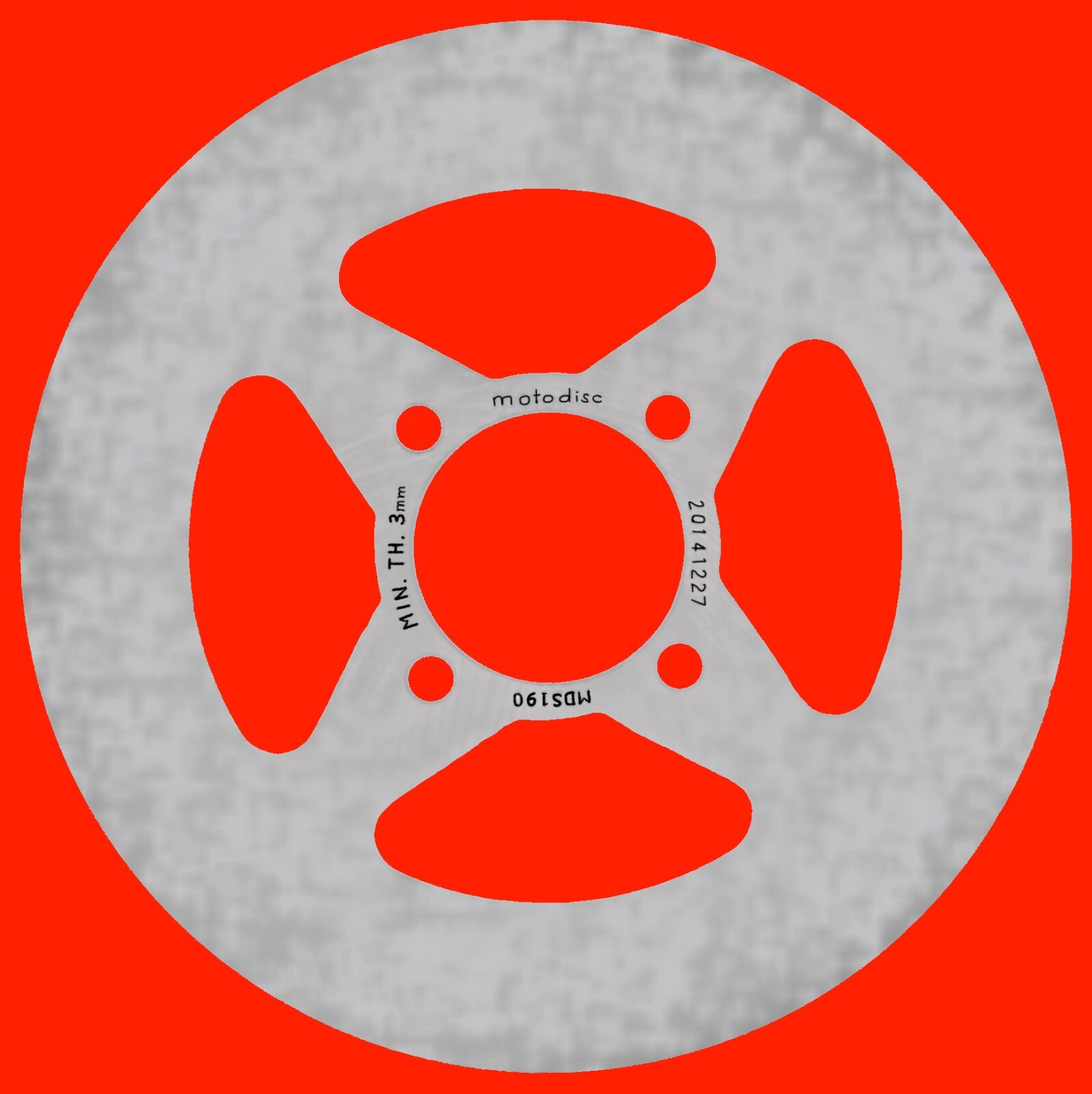 Rear brake disc to fit Yamaha YFM250 Raptor (2008-2013) from stock