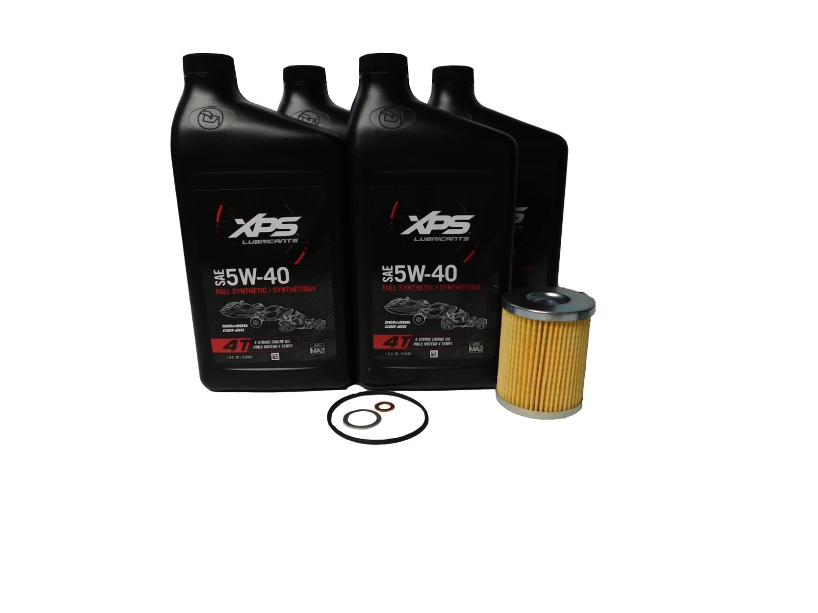 2017-2023 Can-Am Maverick X3 OEM 5W-40 Full SyntheticOil Change Kit 9779489