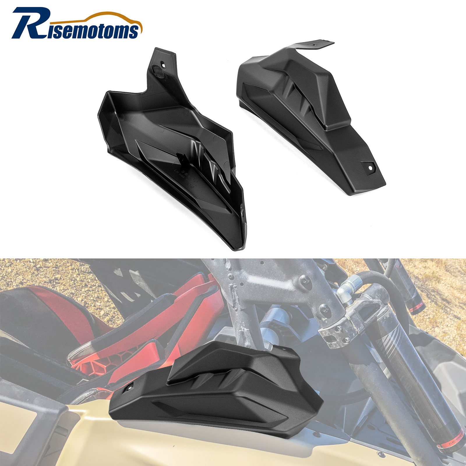 2PCS Rear Cage Trim Cover For Can Am Maverick X3/X3 MAX #705010335 2017-2025
