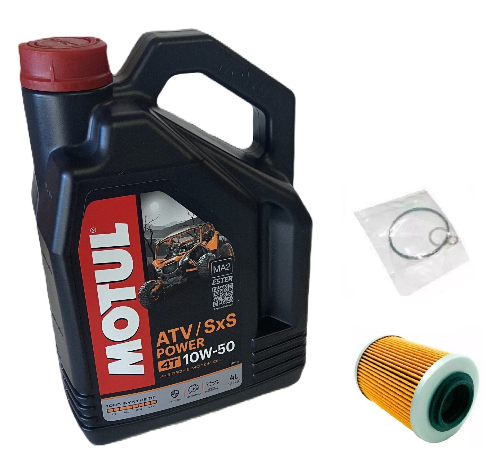 Motul 100% Synthetic Ester Oil Filter Change Kit for Can-Am Maverick X3 & 900 HO