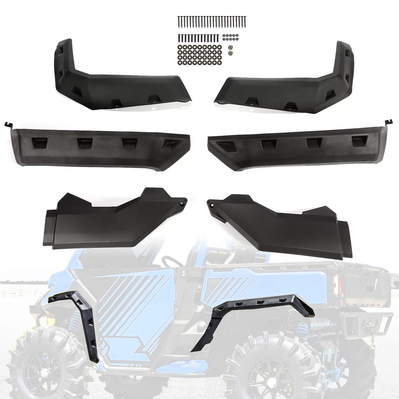 Extended Fender Flares Mud Guards for Can Am Defender HD5/8/10 MAX 2016-2025