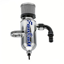 Dual Baffle Catch Can Oil Tank Kit For 2017-2024 Can-Am Maverick X3 Turbo Silver