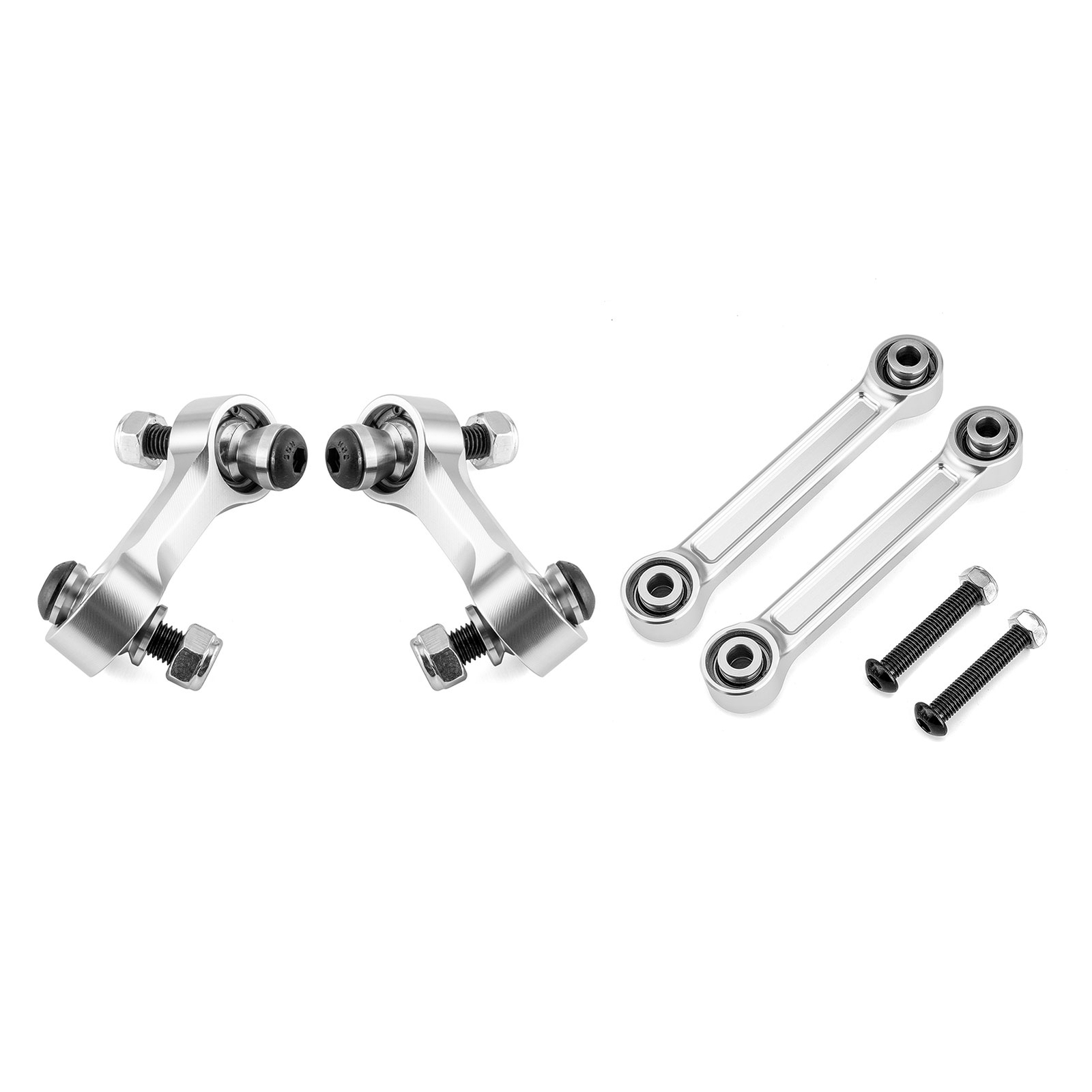 WSAYS For CAN-AM MAVERICK X3 Aluminum Front & Rear Sway Bar Links Raw 2019-2025