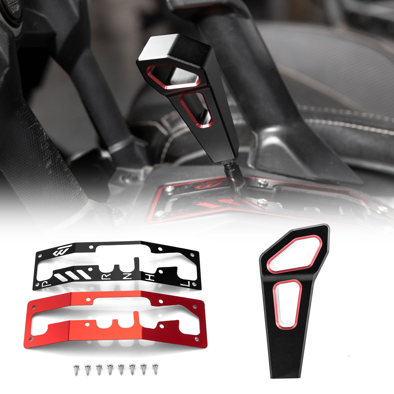 WEISEN For Can-am Maverick X3 2017-2025 Aluminum Shift Knob & Shift Plate