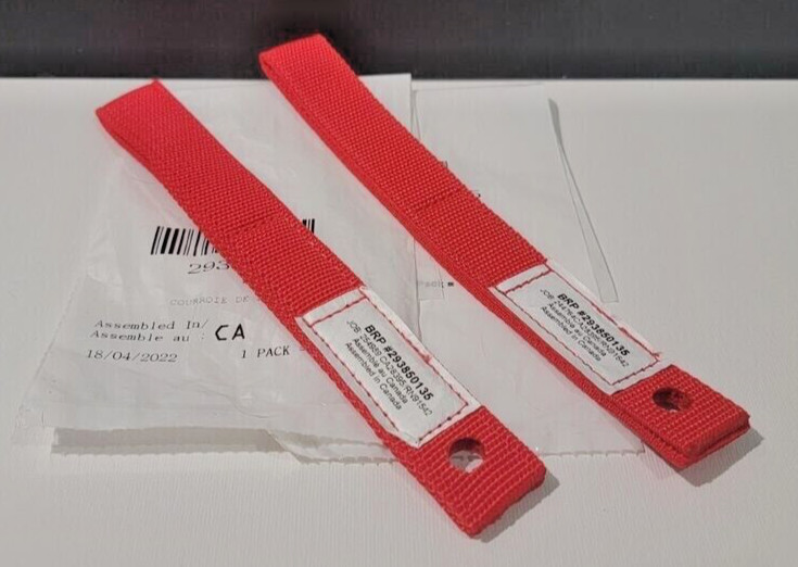 2 QTY NEW OEM CAN AM MAVERICK X3 DOOR HANDLE PULL STRAP BELT 293850135