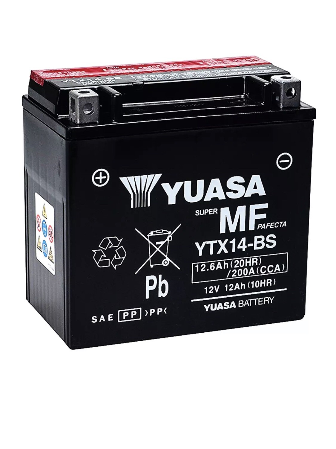 Yuasa YTX14-BS 12V 12Ah 200 Battery BMW R 1200 GS 2012 2013 ACTIVATED