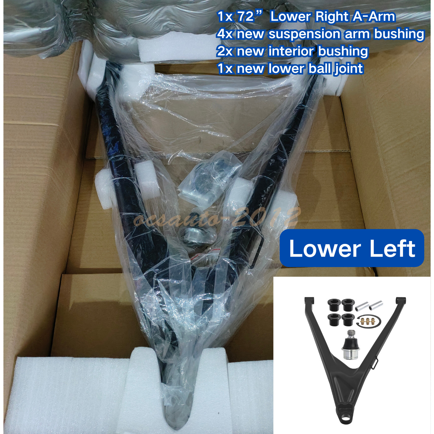 72�� Lower Left Black A-Arm Kit for Can Am X3 XRS 2017-2025 706204733