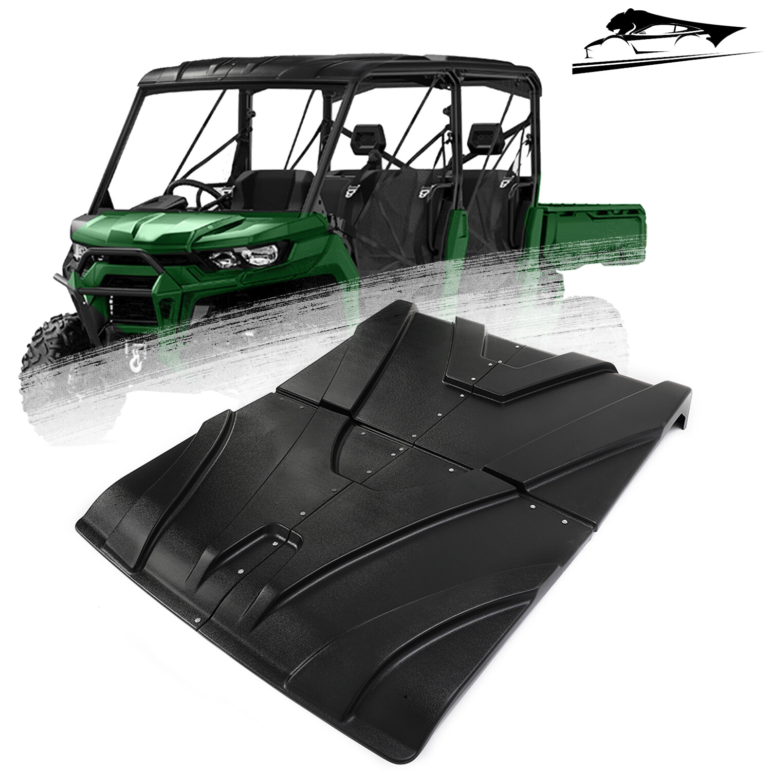 New ABS Black Roof For Can-Am Defender MAX HD 7 / 8 / 9 /10 2017-2025