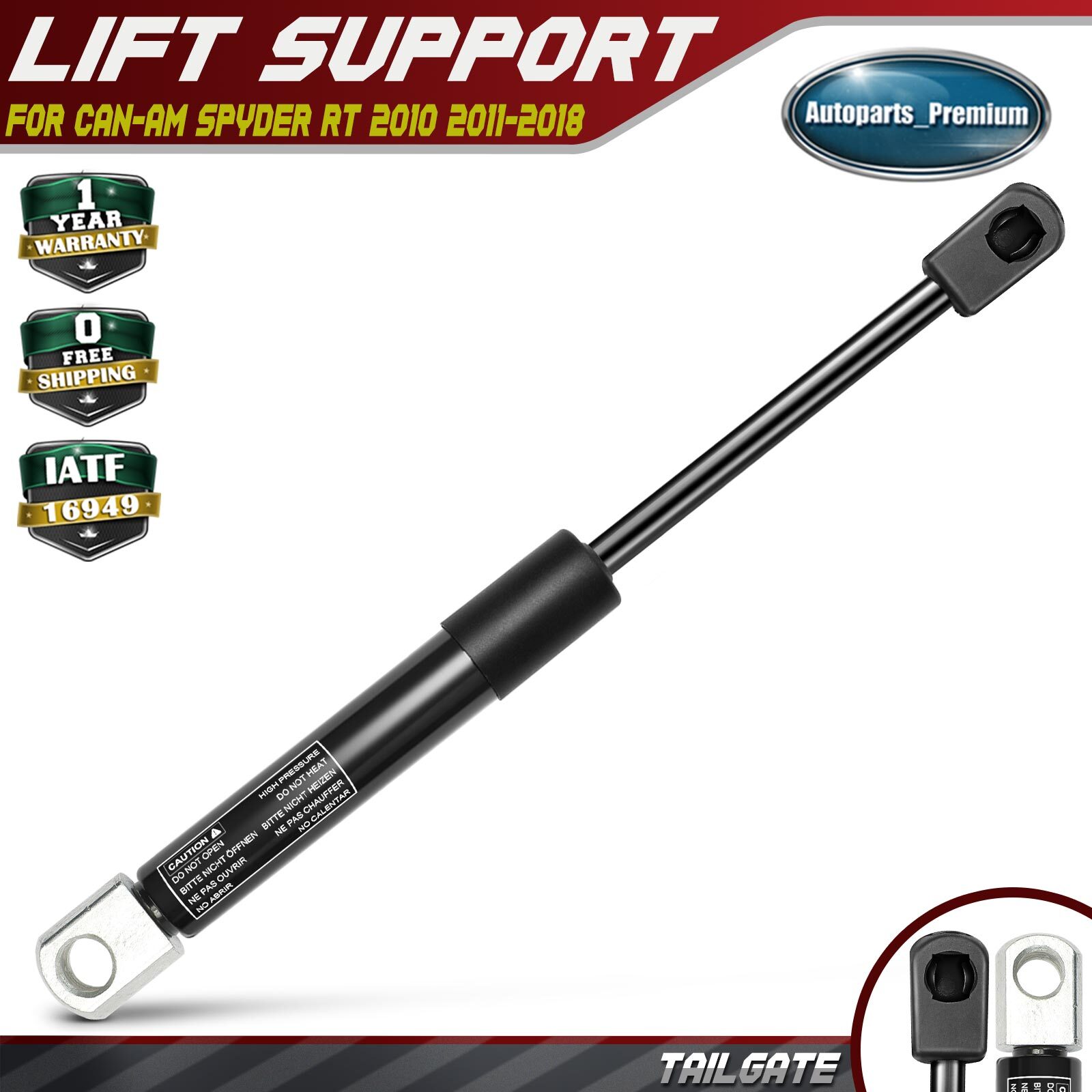 Rear Center Luggage Lift Support Shock Strut for Can-Am Spyder RT RT-S Roadster