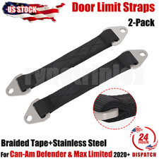 2X Upgraded Door Limit Straps Extra-Long For Can-Am Defender & Max Limited 2020+