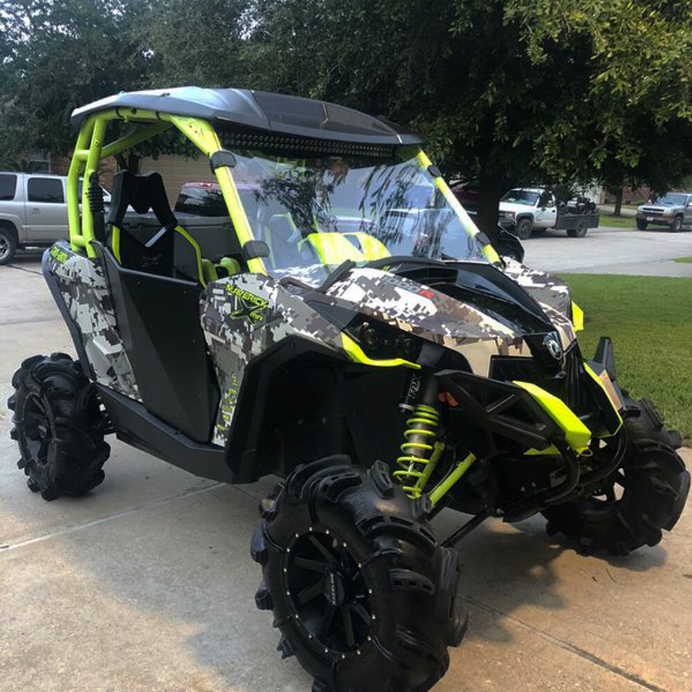 Full Windshield For Can-Am Maverick 1000R Max 1000R 2013-2018 Scratch Resistant