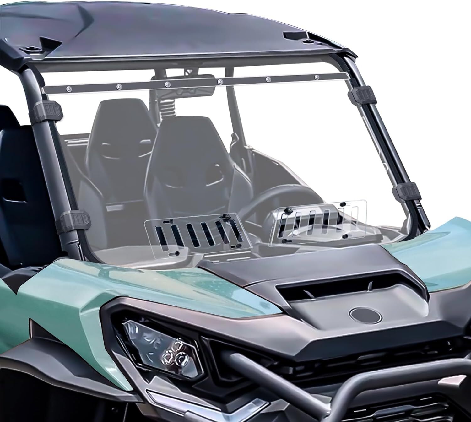 2-In-1 Sliding Full Window Windshield for Can Am Commander Max 1000 700 XT DPS