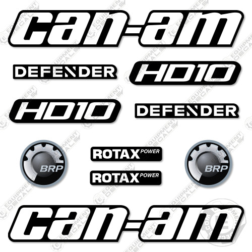 Fits Can-Am Defender XT HD10 Decal Kit ATV – 7 YEAR OUTDOOR 3M VINYL!