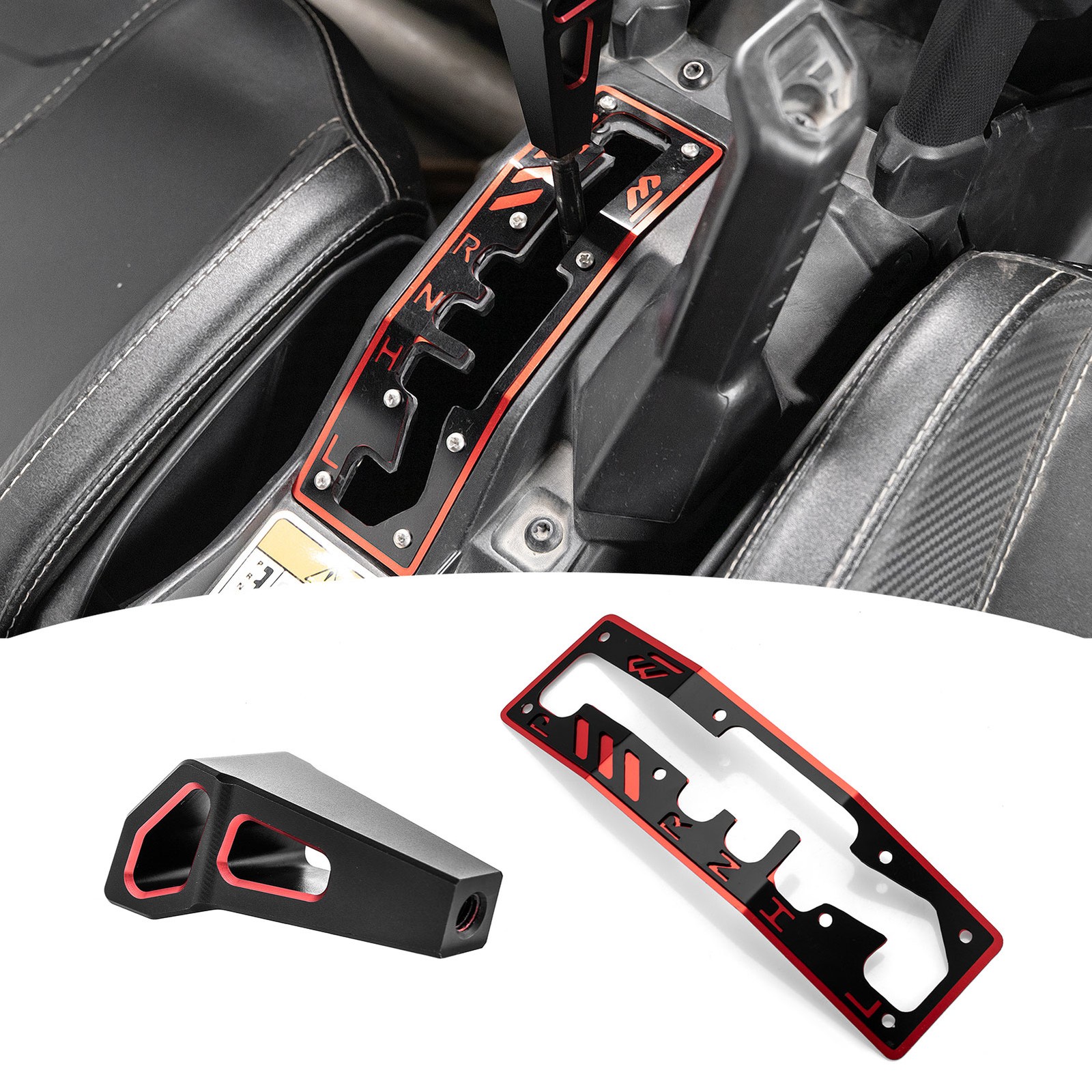 Aluminum UTV Shift Knob Shift Plate for Can-Am Maverick X3 & Maverick X3 Max