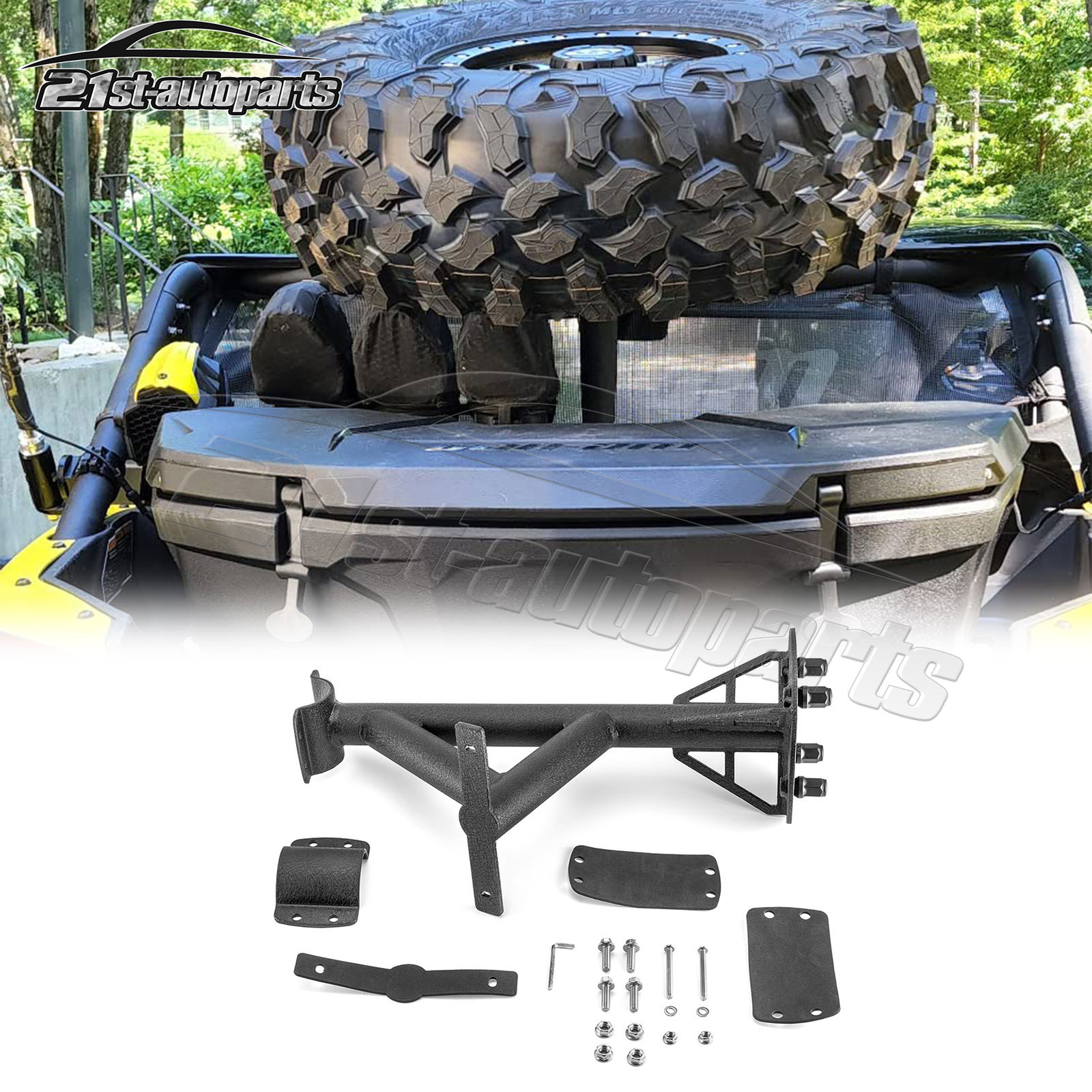 For Can-Am Maverick X3 Turbo Max R XDS Spare Tire Carrier 2017-2025 Mount Rack