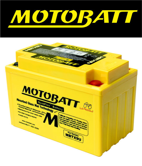 SEALED MOTOBATT BATTERY YTX9-BS Garelli XO – 125cc – 2009 –