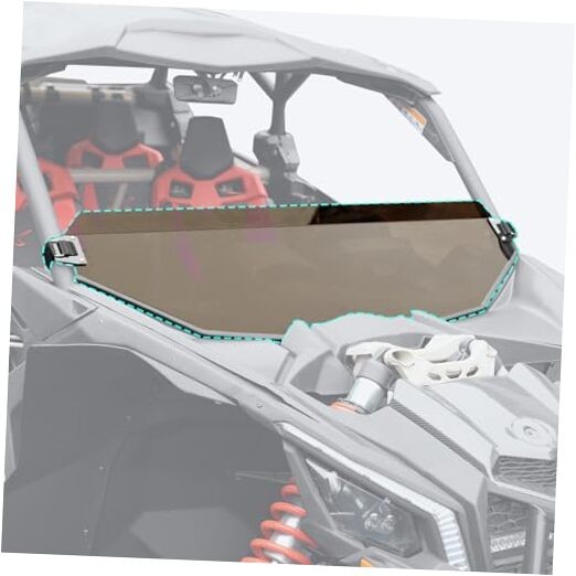 Half Windshield for Can Am Maverick X3 Accessories 2017-2024, Tinted Half