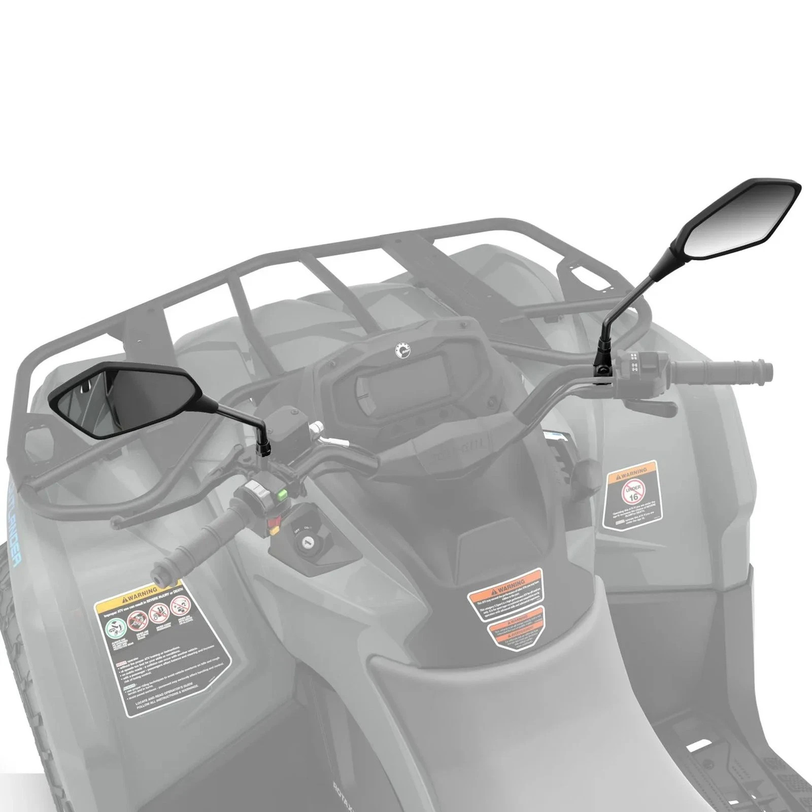 Can-Am 715005366 Adjustable Handle Bar Mirror Kit Outlander 1000 450 570 650 Max