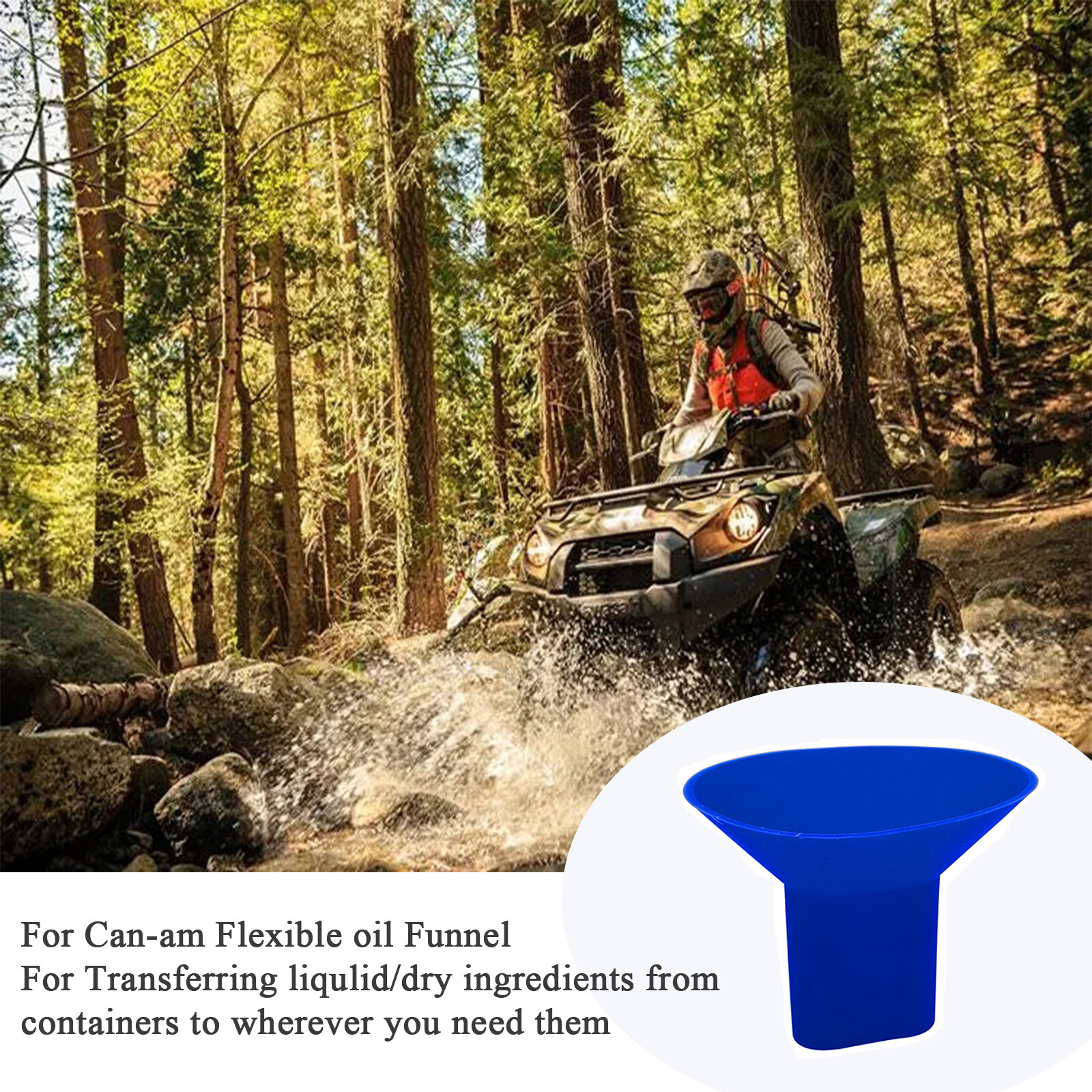 Blue Oil Funnel Drain Oil Change for Can-Am Maverick X3 Commander ATV UTV 17-22