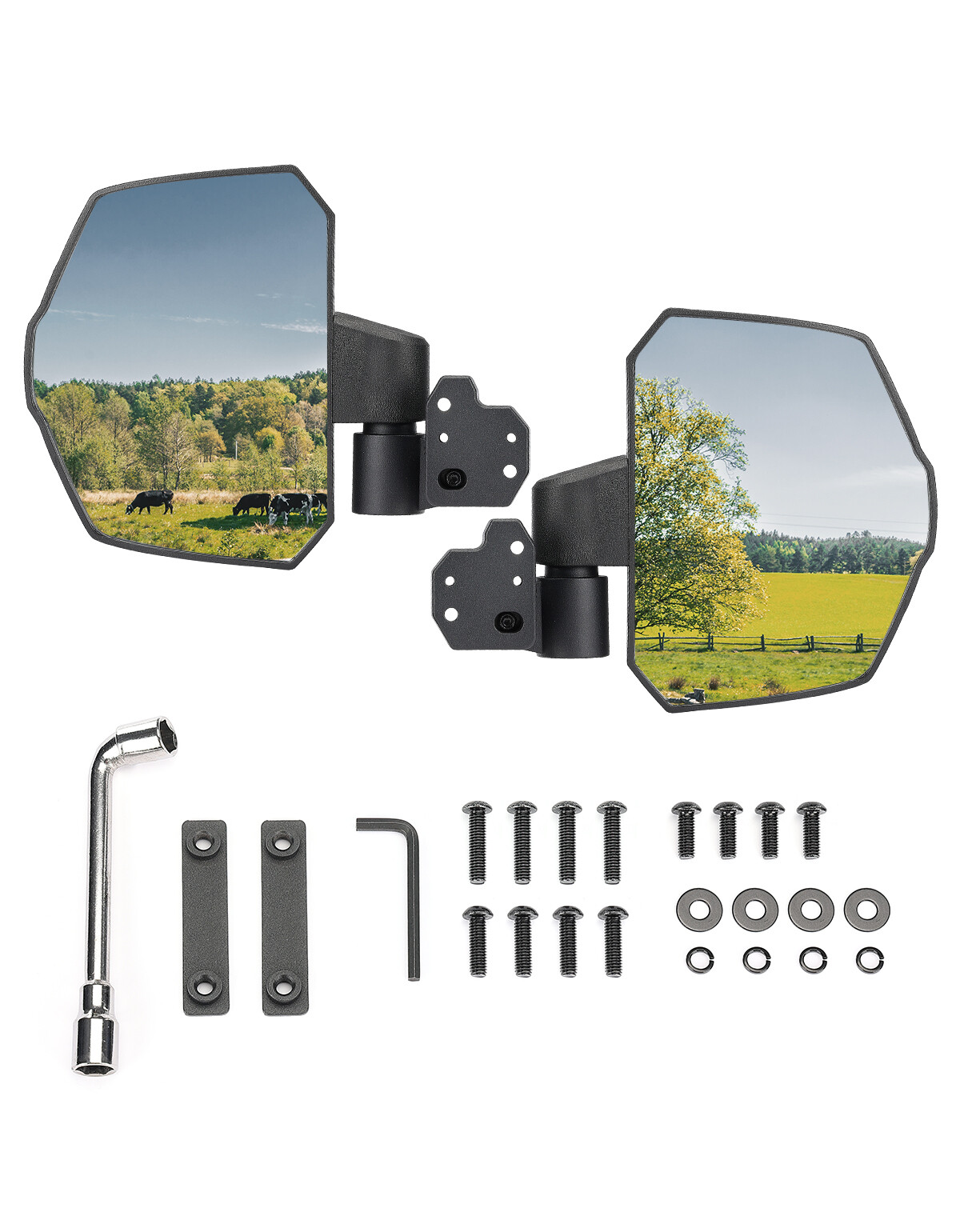 2PCS Left and Right Side Mirrors For 2016-25 Can Am Defender HD5 /8/10 715008101