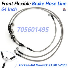 64” Front Flexible Brake Hose Line For 2017 -2023 Can-Am Maverick X3 705601495