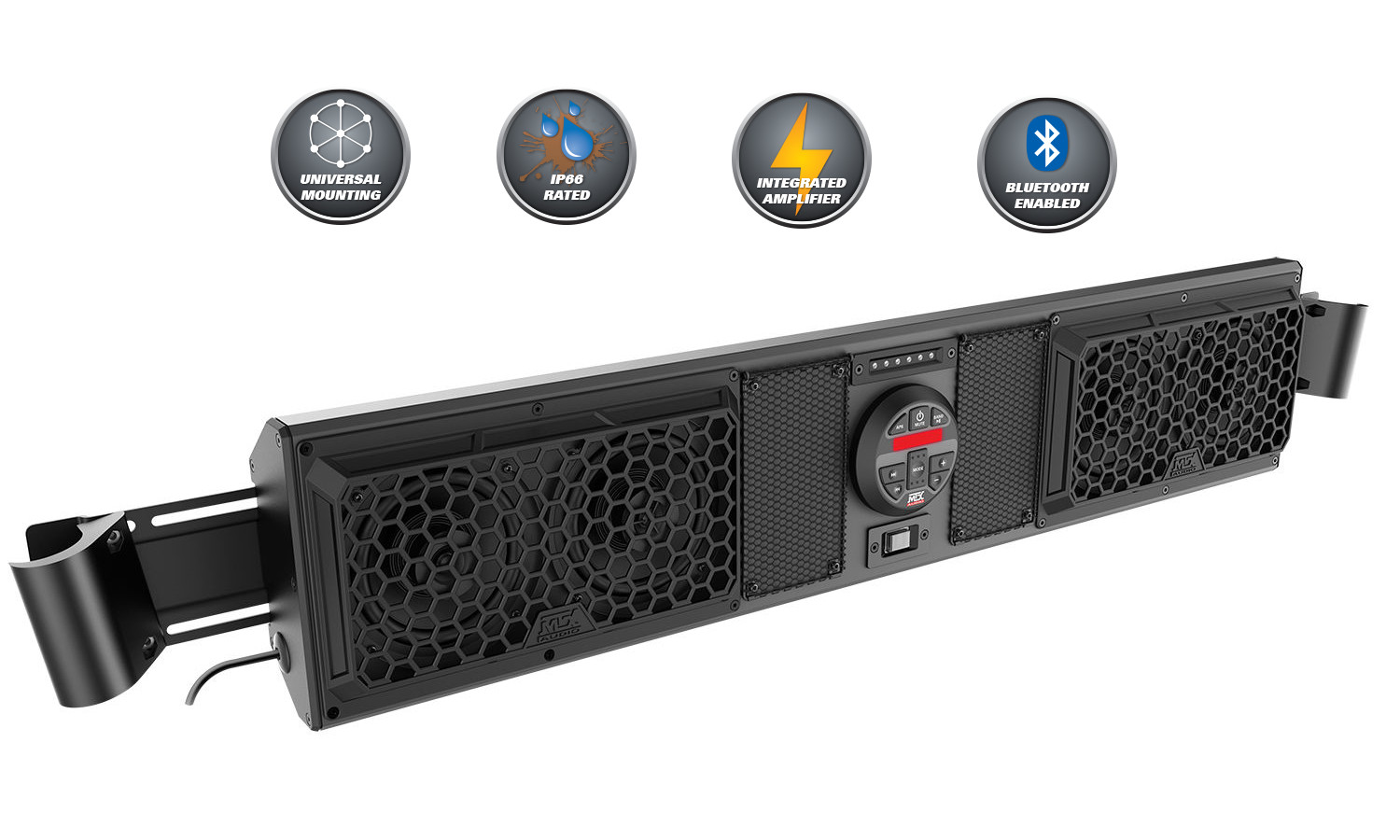 MTX MUDSYS41 Bluetooth Overhead UTV Audio System UNIVERSAL SOUND BAR WARRANTY