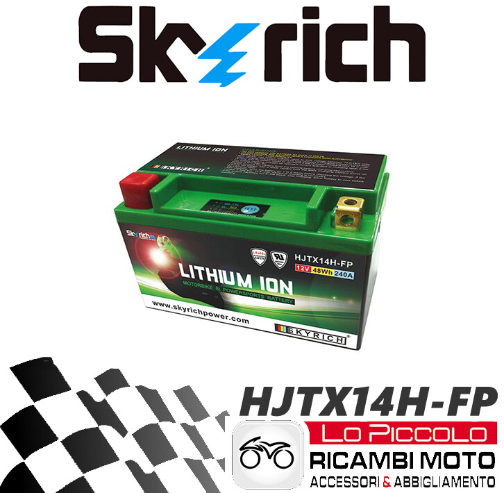 Piaggio Vespa GTS Super 300 2008 LITHIUM MOTORCYCLE BATTERY YTX14-BS SKYRICH