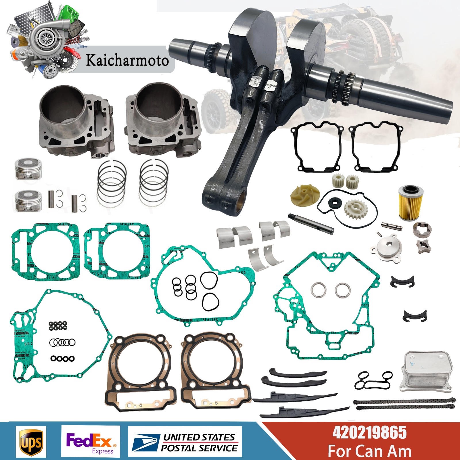For Can Am 1000 Maverick /Maverick Sport 1000R Engine Rebuild Motor Rebuild kit