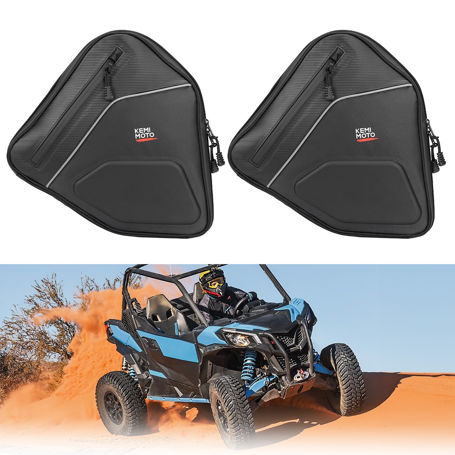 UTV Door Storage Bags w/Knee Pad for Can-Am Maverick Sport 1000/1000R 2019-2025
